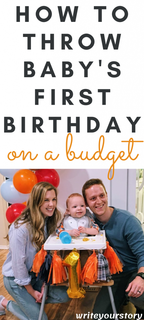 baby's first birthday party on a budget