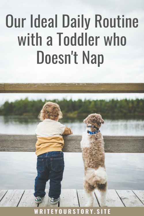 daily routine with a toddler who doesn't nap